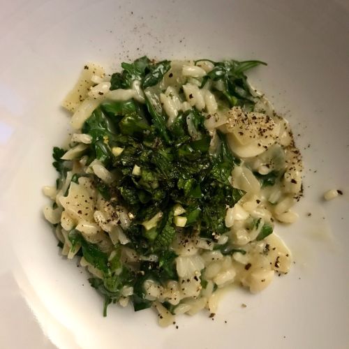 Petersilie-Spinat-Risotto